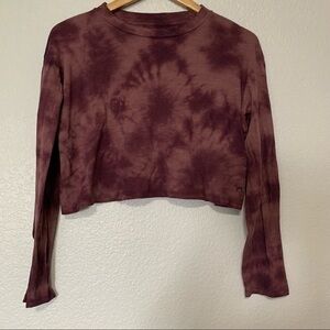 PINK Victoria’s Secret Tie Dye Over Sized Crop Top